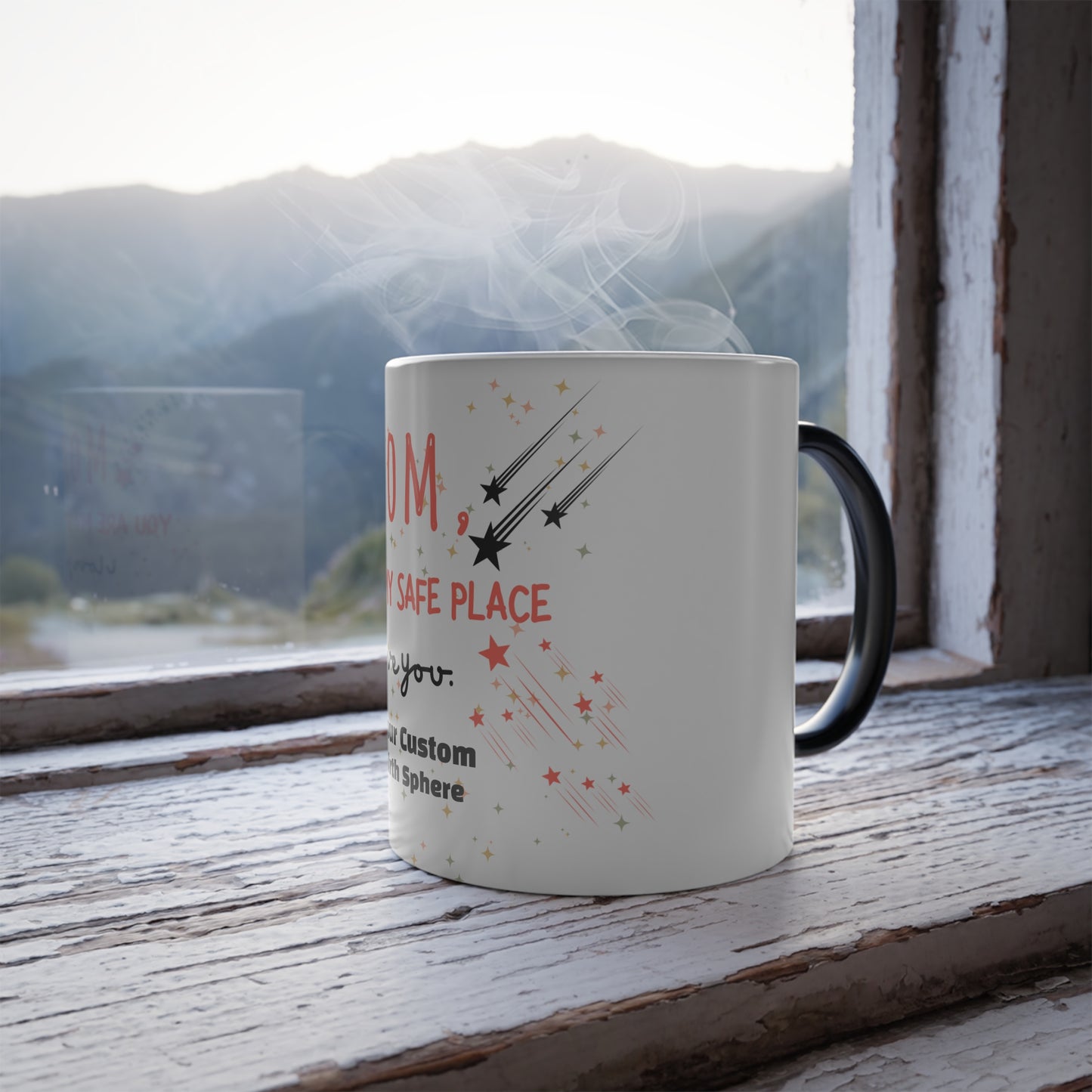 Hidden Message Mug, For Mom, Childs Custom Birth Sphere