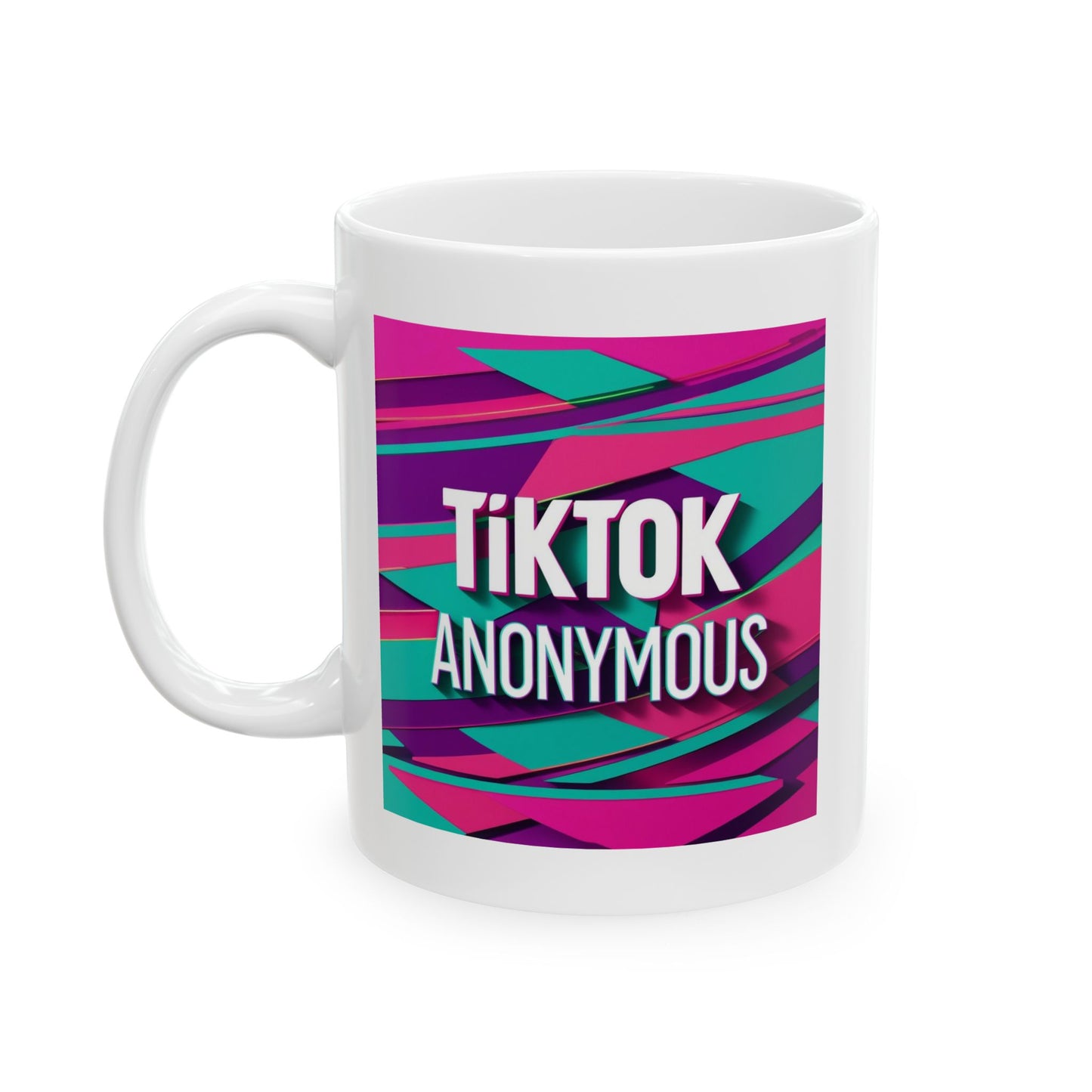 Keramiktasse mit TikTok-Motiv