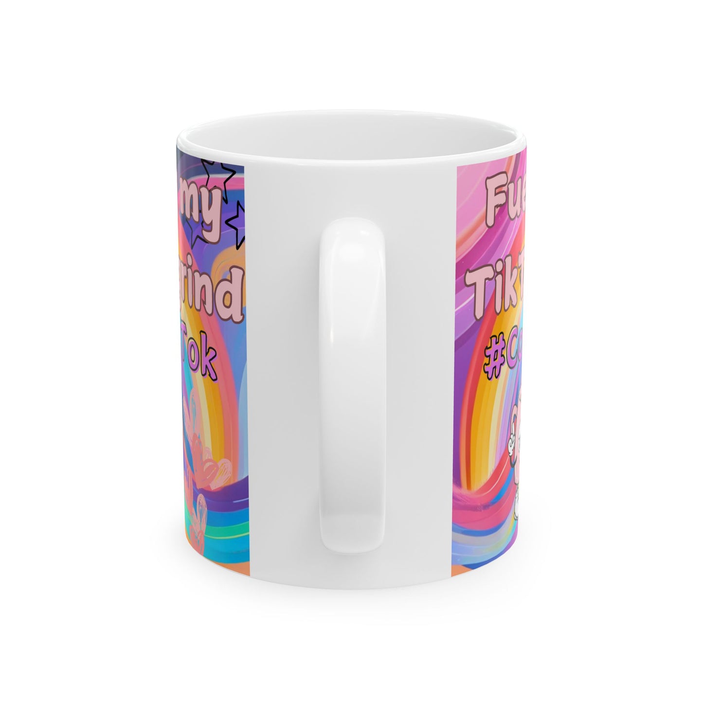 Keramiktasse mit TikTok-Motiv