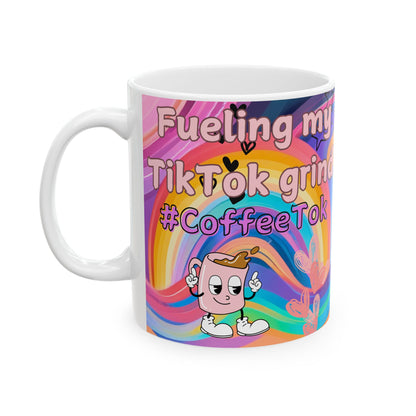 Keramiktasse mit TikTok-Motiv