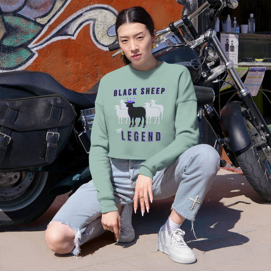 Women's Streetwear Black Sheep Bundle – Cropped Sweatshirt + Mug + Car Air Freshener