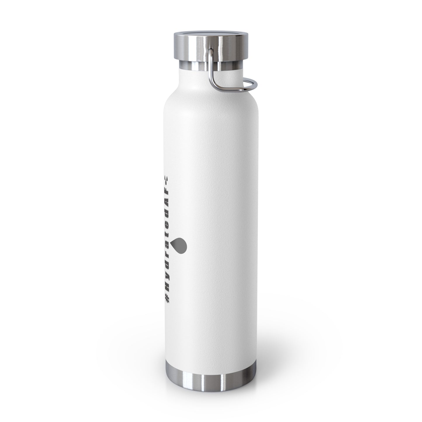 The Bean Lux™ #HydratedAF Custom Copper Vacuum Insulated Water Bottle 22oz, Outdoor Water Bottle, Your Initials