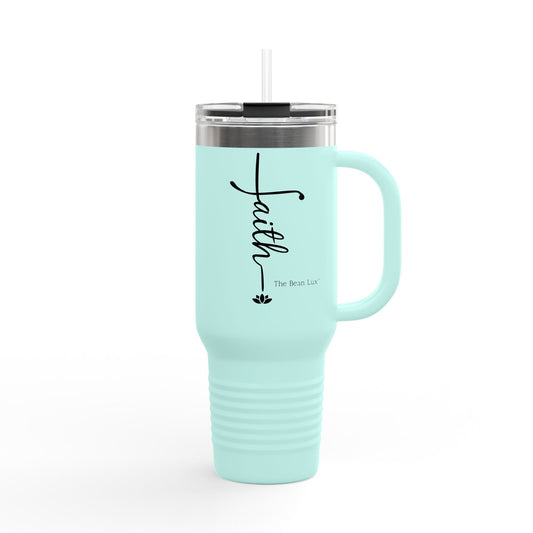 The Bean Lux™ Premium Insulated Travel Mug 40oz, "Faith"- 5 Colors