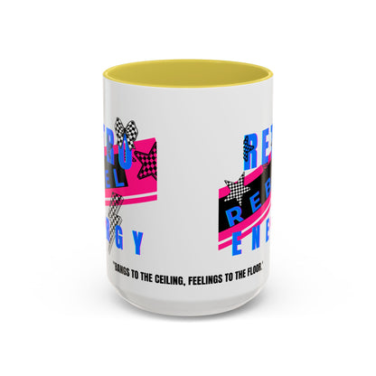 Retro Rebel Mug, 90s Pop Culture Nostalgia, "Bangs to the Ceiling"