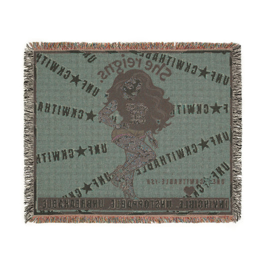 Rebel Sexy Tattoed Chic, High-Quality Woven Blanket