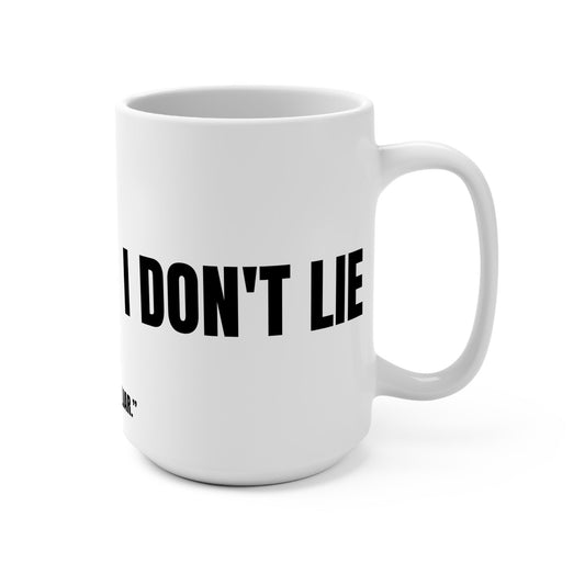 Funny Liar Mug - 15oz Ceramic Coffee Cup, Humorous Gift for Friends, Office Prank, Gift Idea for Birthdays Printify