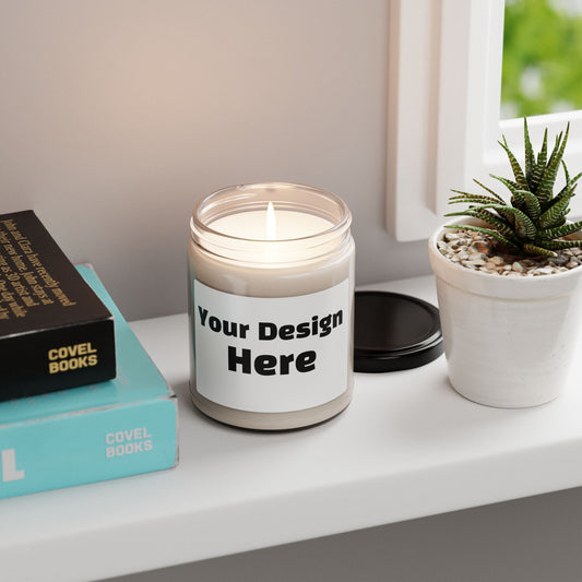 Personalized White Soy Candle, 9oz