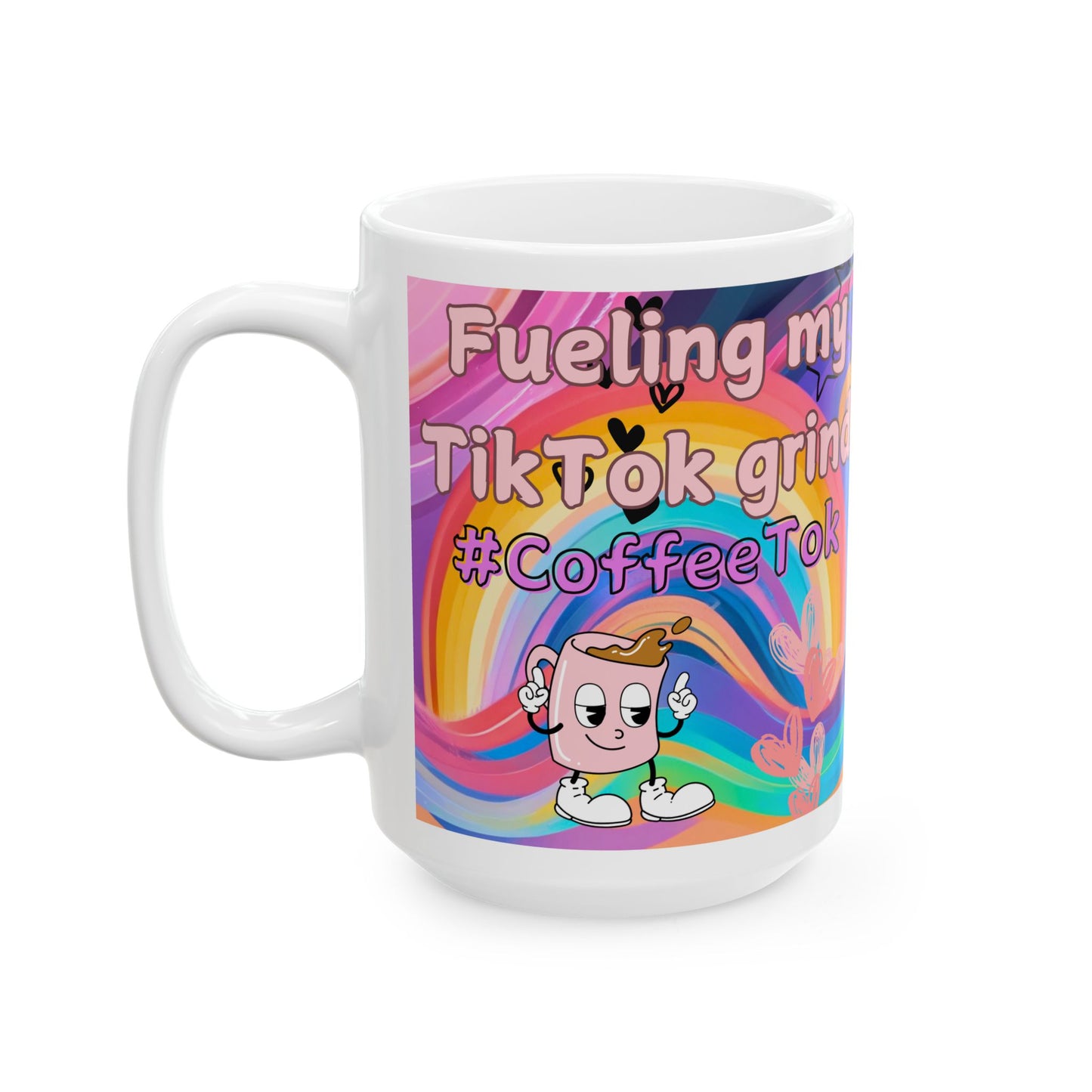 Keramiktasse mit TikTok-Motiv