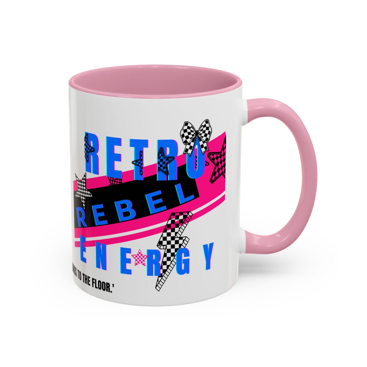 Retro Rebel Mug, 90s Pop Culture Nostalgia, "Bangs to the Ceiling"