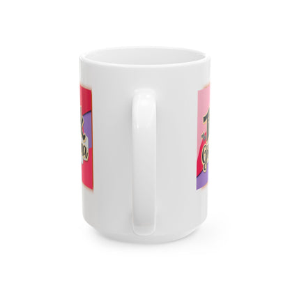 Keramiktasse mit TikTok-Motiv
