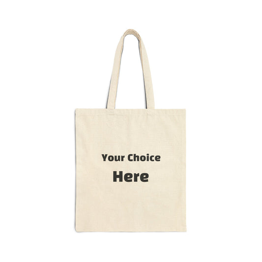 Customizable Premium Cotton Canvas Tote Bag, Summer Accessories, Beach Bag, Travel Bag, Perfect for Hustlers, Baddies & Coffee Lovers