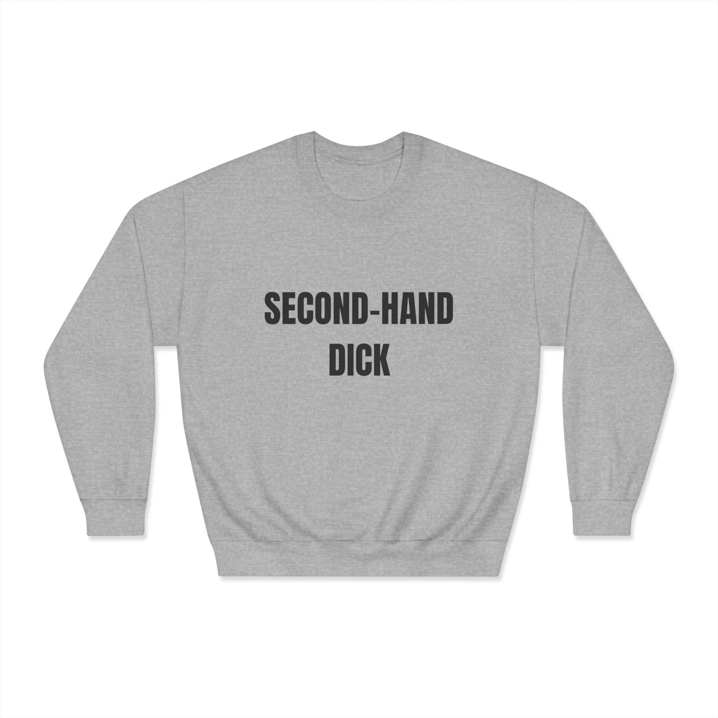 Funny Unisex Crewneck Heavy Weight Sweatshirt - Second-Hand Dick Printify