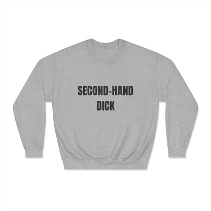 Funny Unisex Crewneck Heavy Weight Sweatshirt - Second-Hand Dick Printify