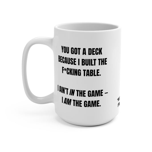 Funny Mug, I Built the F*cking Table - The Bean Grind 