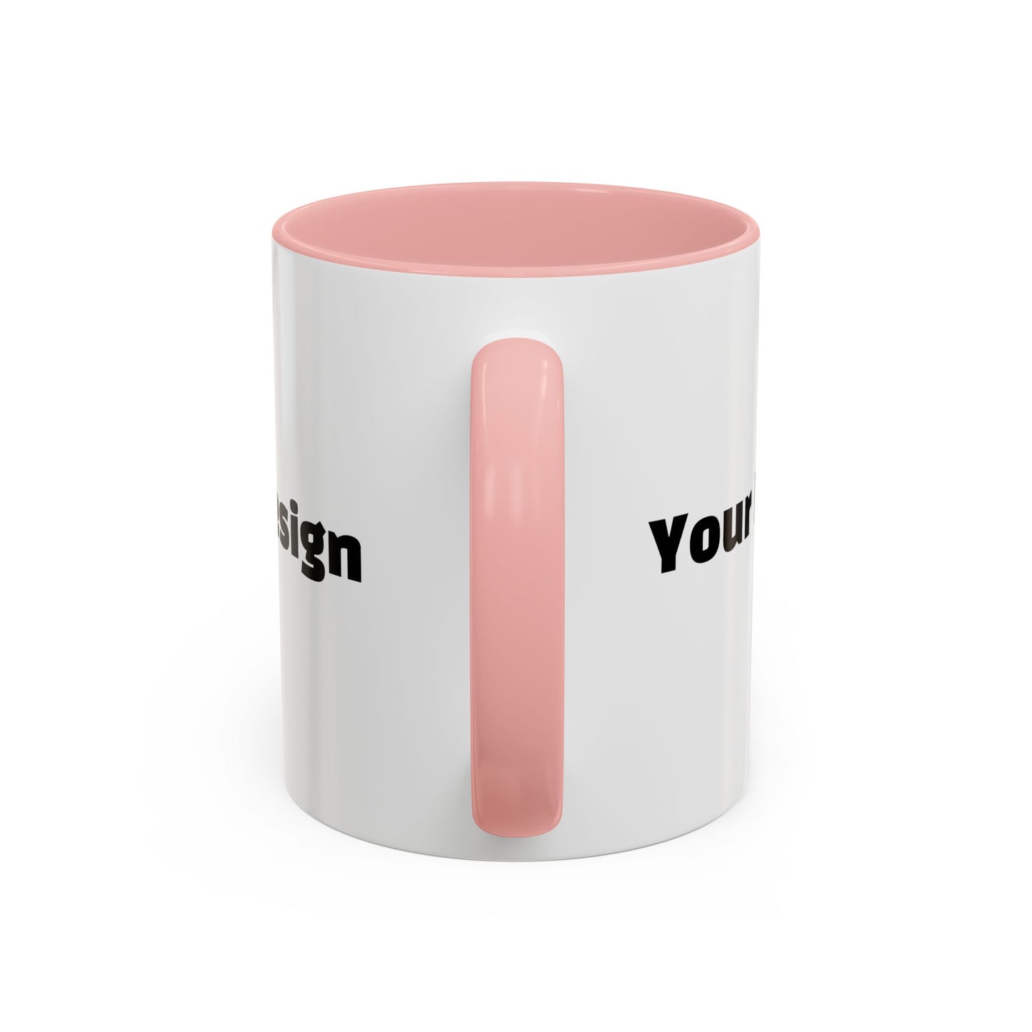 Custom Accent Coffee Mug, Personalized Design, Variety Colors