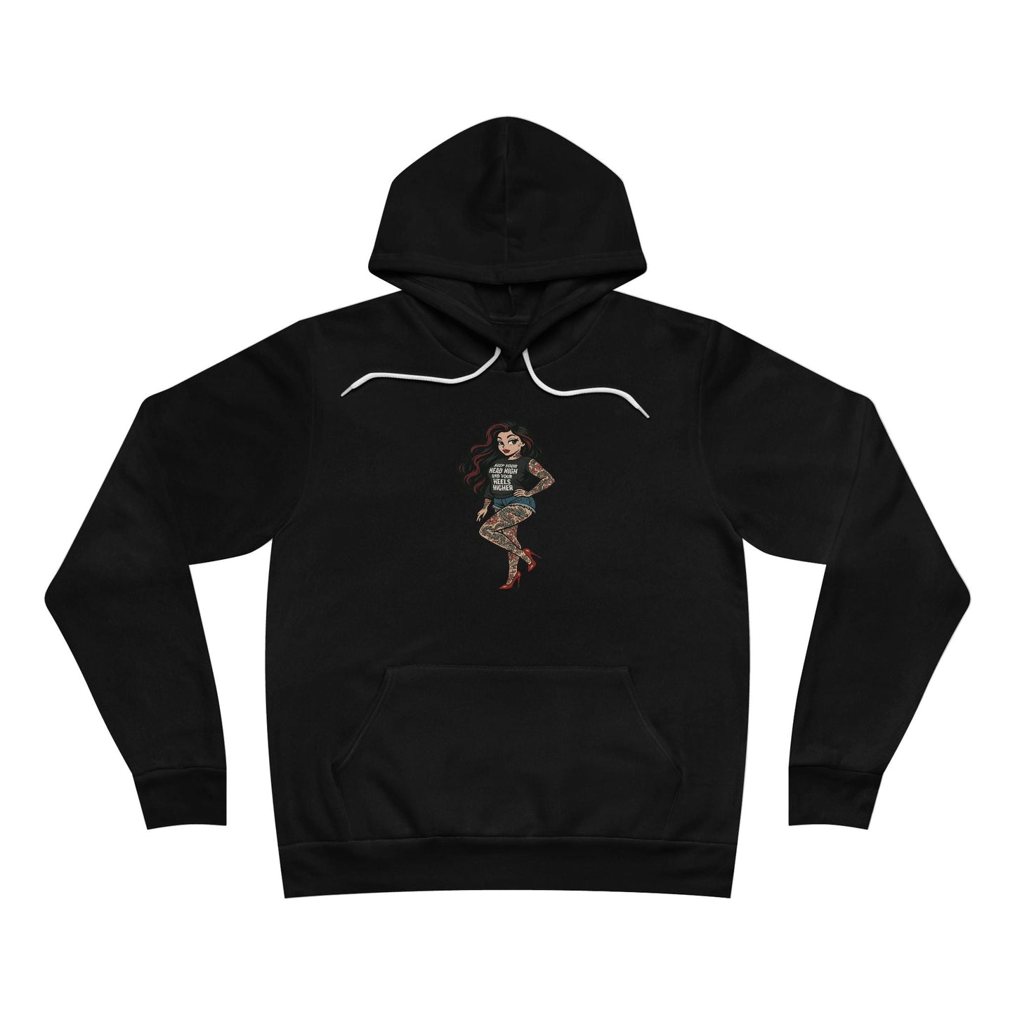 Unisex Hoodie, Medium Weight With Sexy & Savage Tattooed Woman Printify