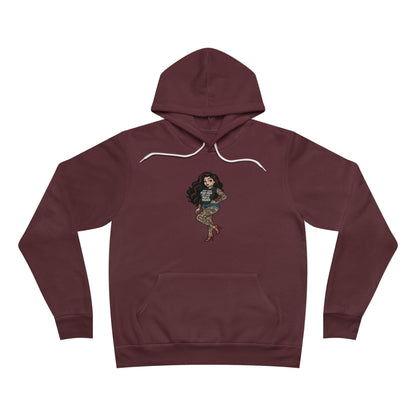 Unisex Hoodie, Medium Weight With Sexy & Savage Tattooed Woman Printify