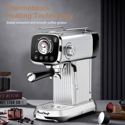 Brew Like a Boss, 20-Bar Pro Espresso Machine for Home Baddies & Baristas LIMITED STOCK