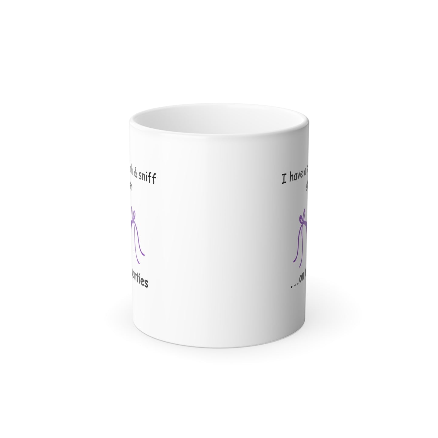 Funny Hidden Message Mug, Sticker On My Panties