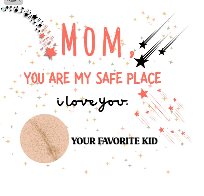 The Bean Grind™ Custom Wax Scented Candle - For Mom, Child's Birth Sphere, Coconut Apricot 4oz, 9oz