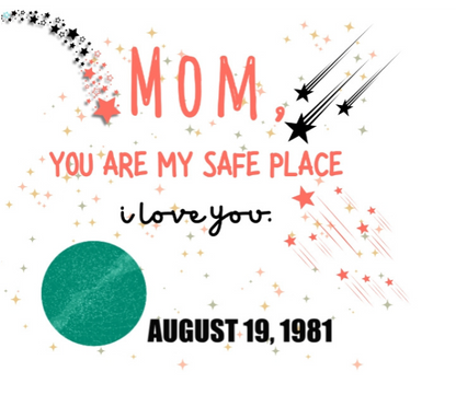 Custom Scented Candle, Mother’s Day Gift, Child’s Birth Sphere, 13.75oz