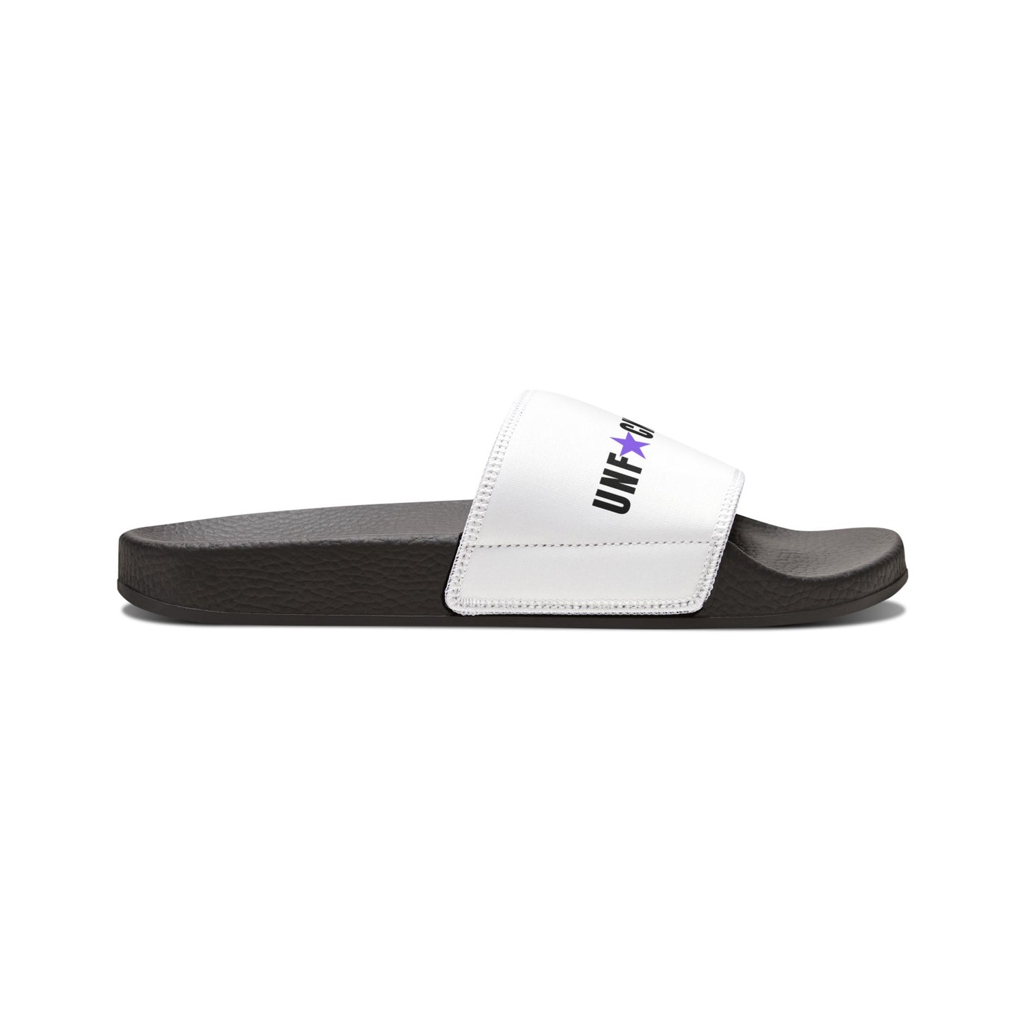 UNF★CKWITHABLE-ISH™ Streetwear Style Women’s Slides, Purple-Star Edition