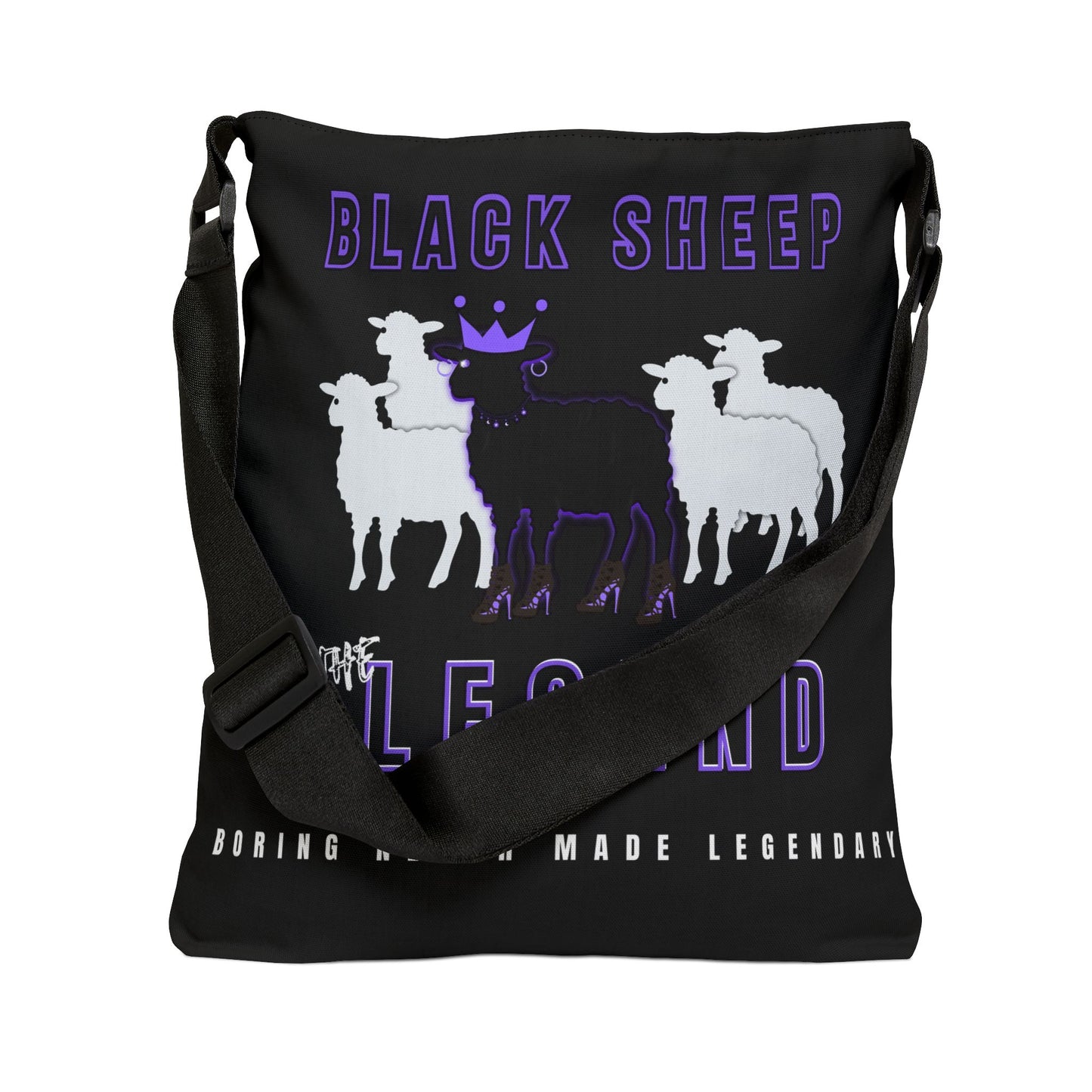 The Legend Black Sheep Adjustable Tote Bag
