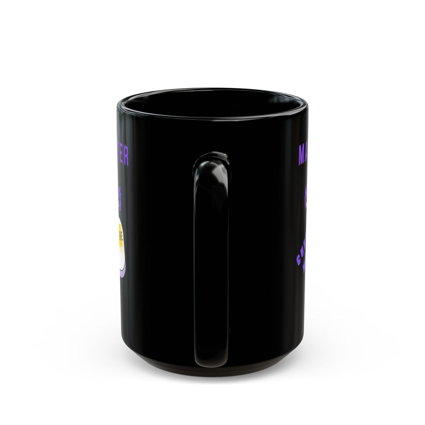 Custom Funny Ceramic Black Mug, Main Character Energy, 11oz & 15oz - Personalized Mood