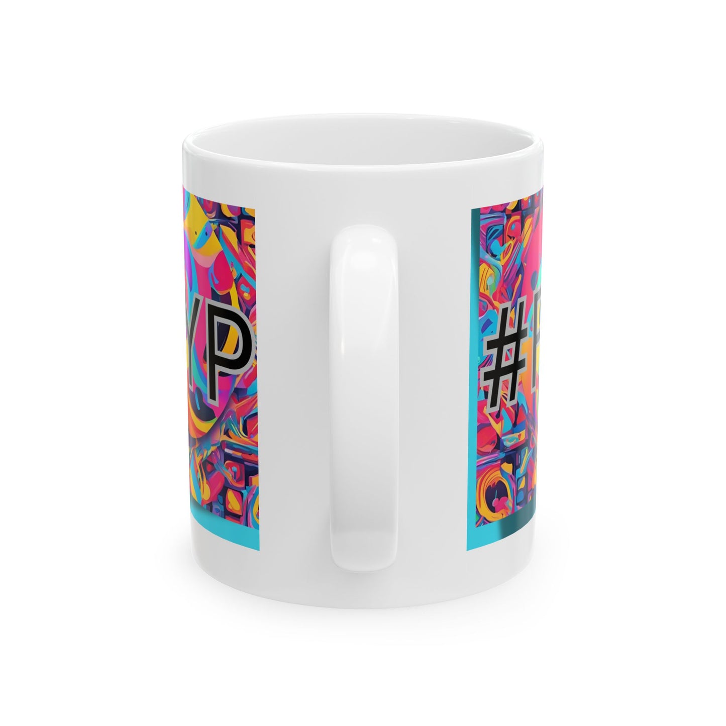 Keramiktasse mit TikTok-Motiv