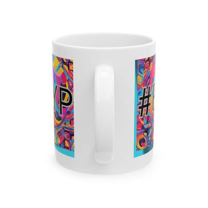 Keramiktasse mit TikTok-Motiv
