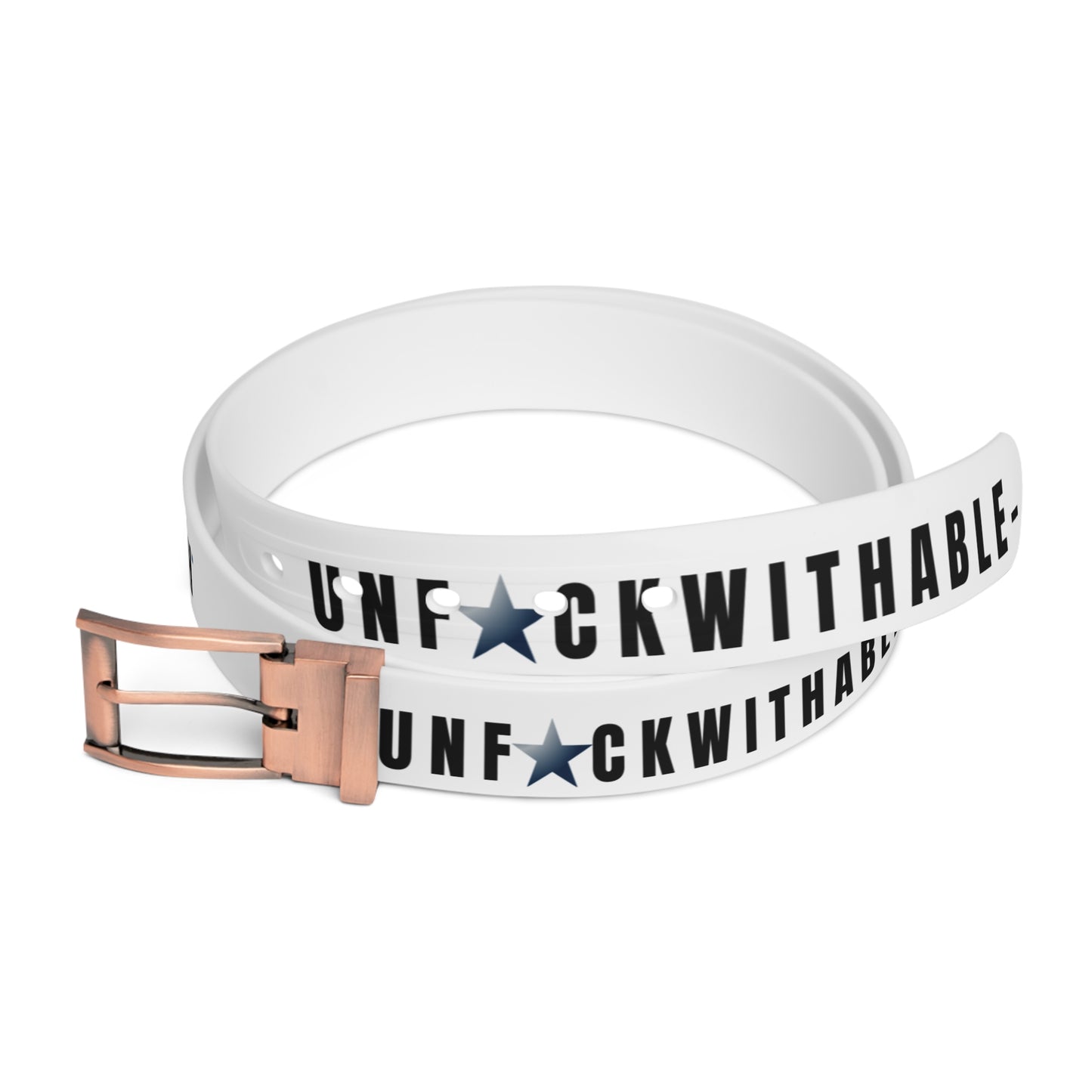 UNF★CKWITHABLE-ISH™ Belt White/Black/Grey Gradient Star