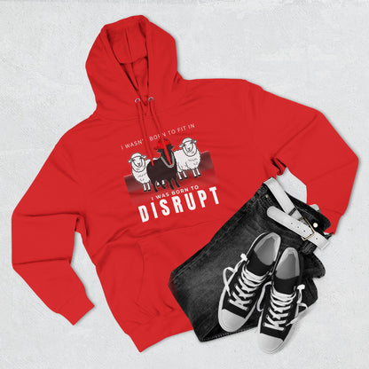 Streetwear Fashion French Terry Hoodie, Black Sheep - Born to Disrupt Edition