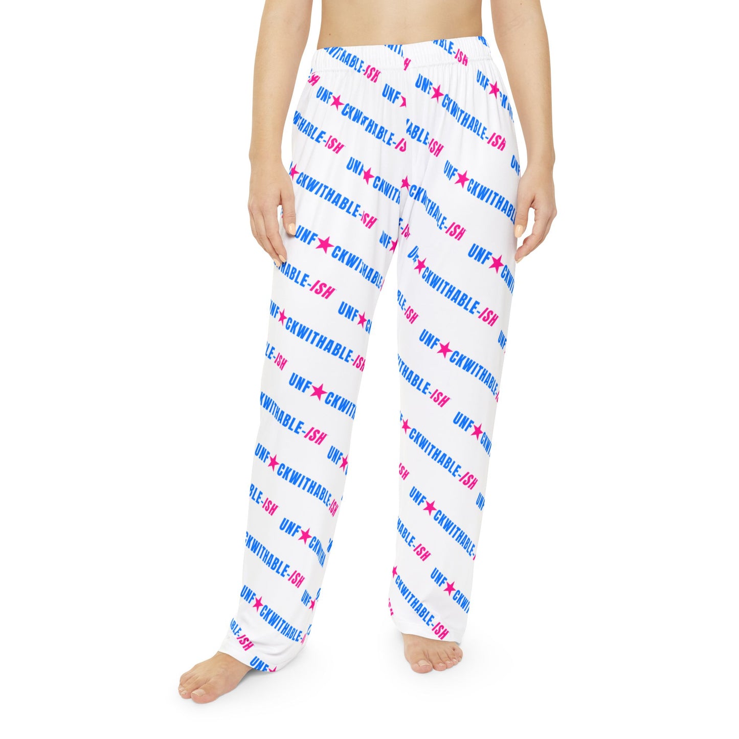 UNF★CKWITHABLE-ISH Streetwear Style Lounge Pants Women’s, White
