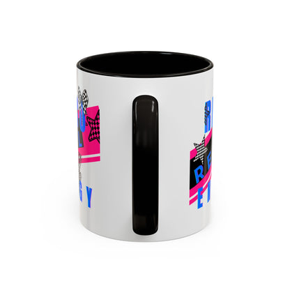 Retro Rebel Mug, 90s Pop Culture Nostalgia, "Bangs to the Ceiling"
