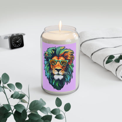 Colorful Lion Head Scented Candle, 13.75oz