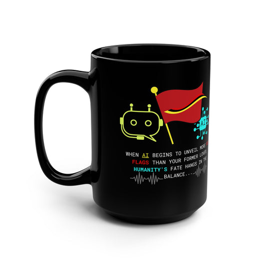 Funny Black Mug, AI & EX'S