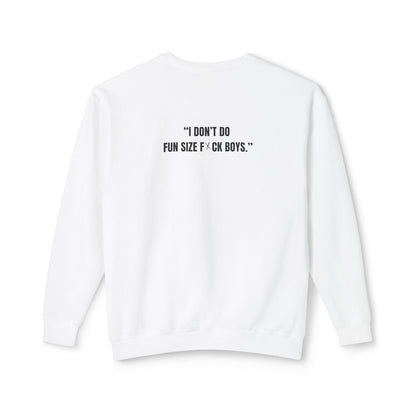 Adult Humor Heavy Weight Sweater - Fun Size F*CK BOYS Printify