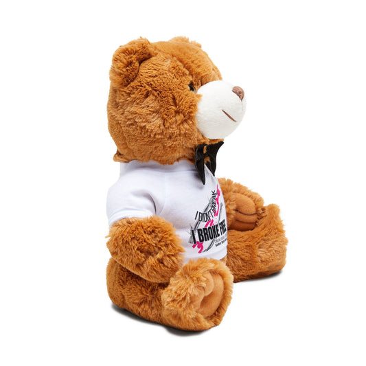 Recovery Teddy Bear – “I Broke Free” (Hot Pink Chain) Limited Edition - Collectible