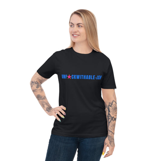 UNF★CKWITHABLE-ISH™ Organic Cotton Classic T-Shirt Black w/ Electric Blue + Hot Pink