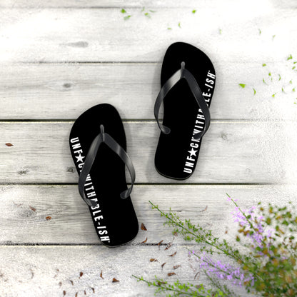 UNF★CKWITHABLE-ISH™ Flip Flops, White/White Star