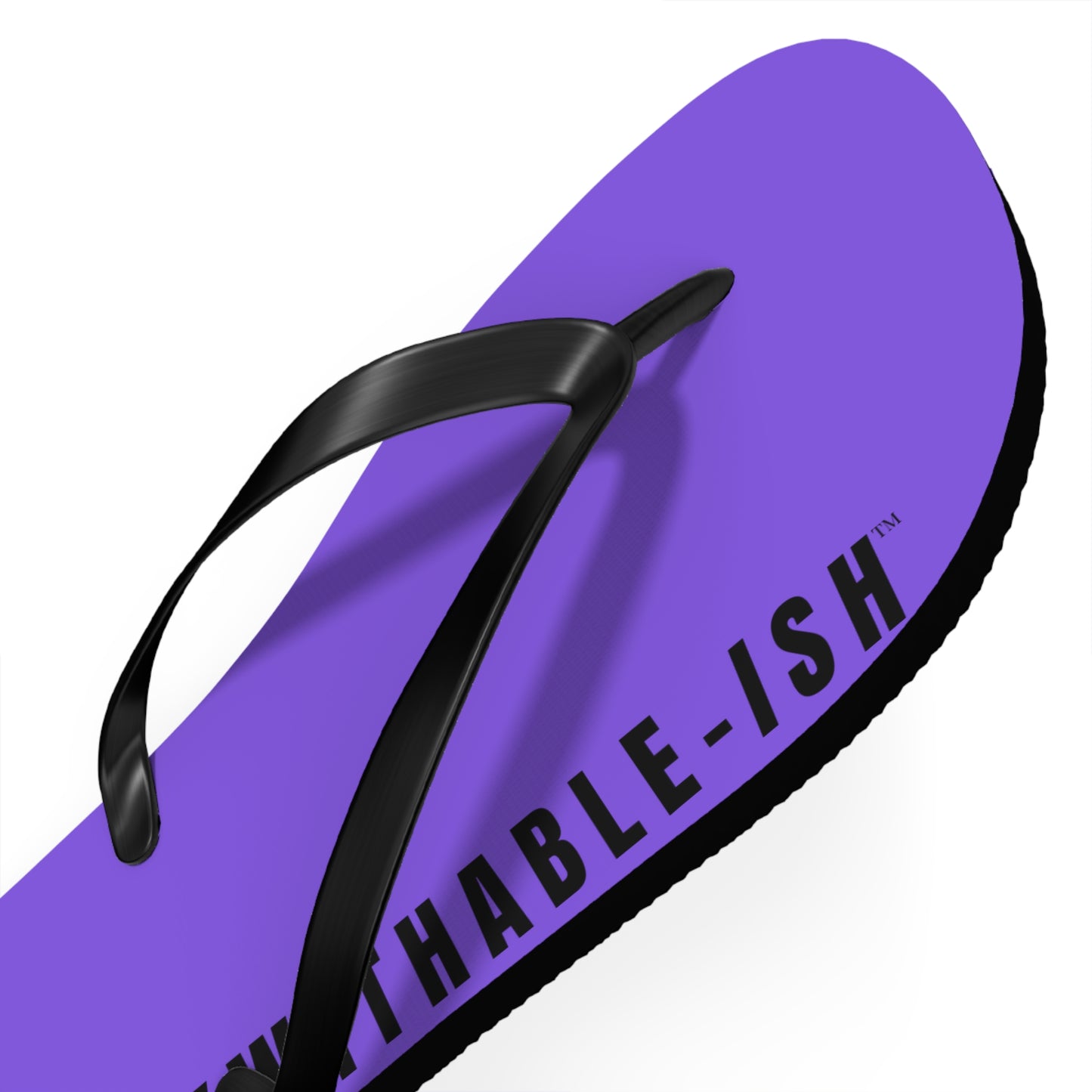 UNF★CKWITHABLE-ISH™ Flip Flops Purple, Black Star
