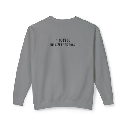 Adult Humor Heavy Weight Sweater - Fun Size F*CK BOYS