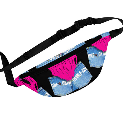 UNF★CKWITHABLE-ISH Fanny Pack – Hot Pink Hair, Black Signature Savage Edition