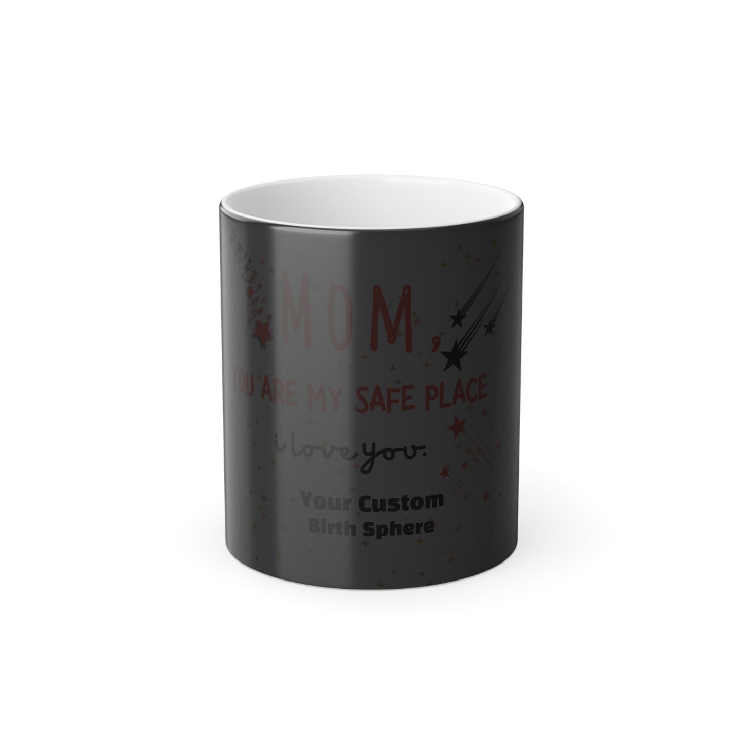 Hidden Message Mug, For Mom, Childs Custom Birth Sphere