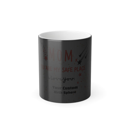 Hidden Message Mug, For Mom, Childs Custom Birth Sphere