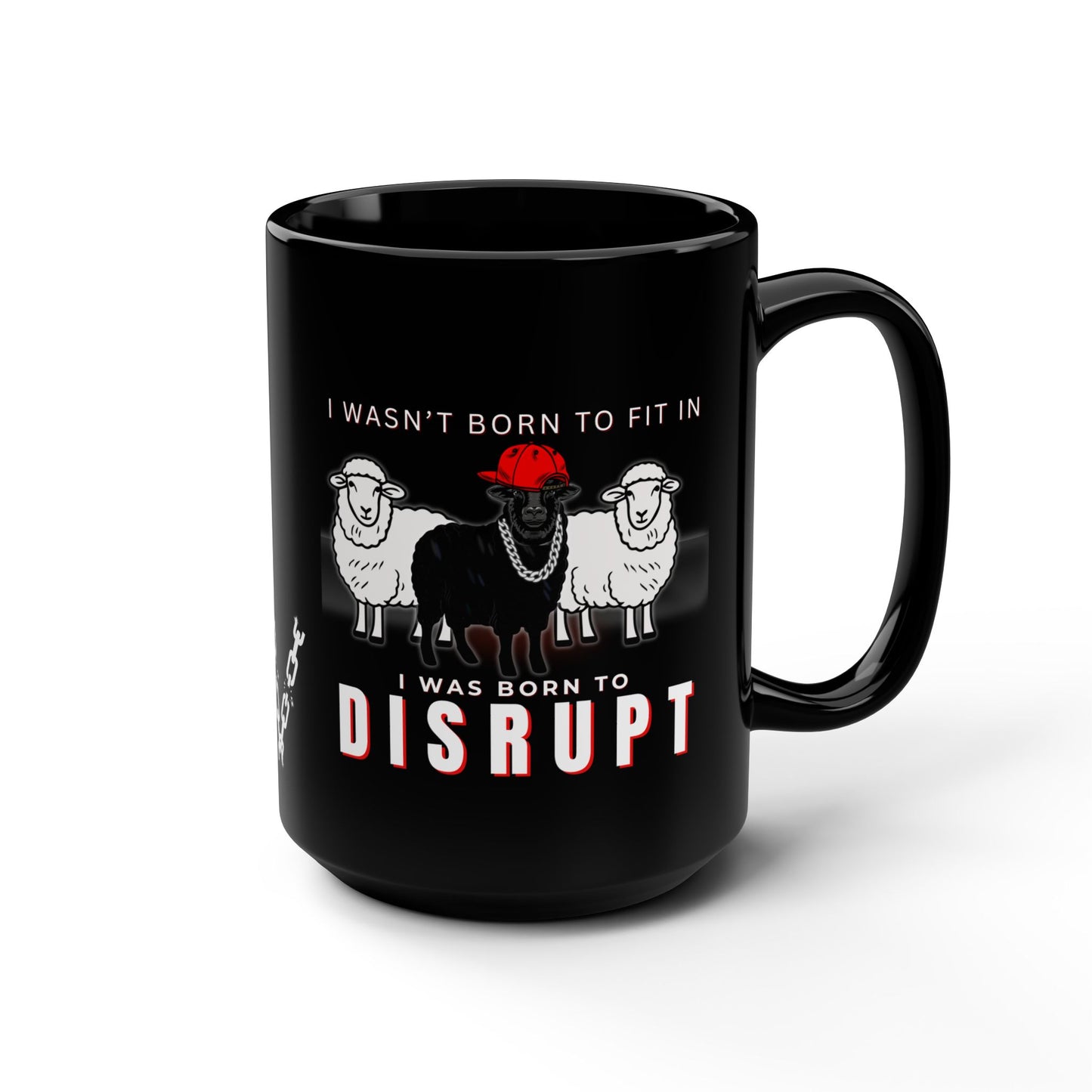 Funny Black Mug, Black Sheep With Truth + Definition