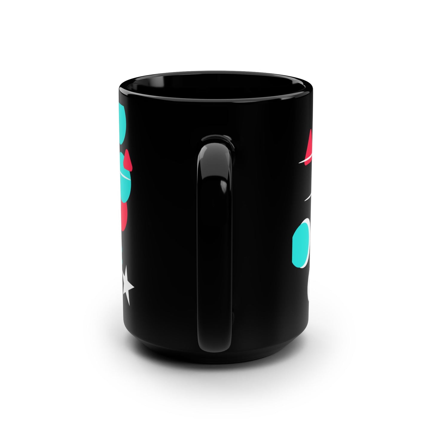 Inspirational Black Ceramic Mug, Mood Board Energy