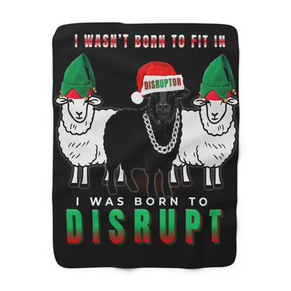 I Wasn’t Born To Fit In Blanket – Funny AF Christmas Limited Edition Collection