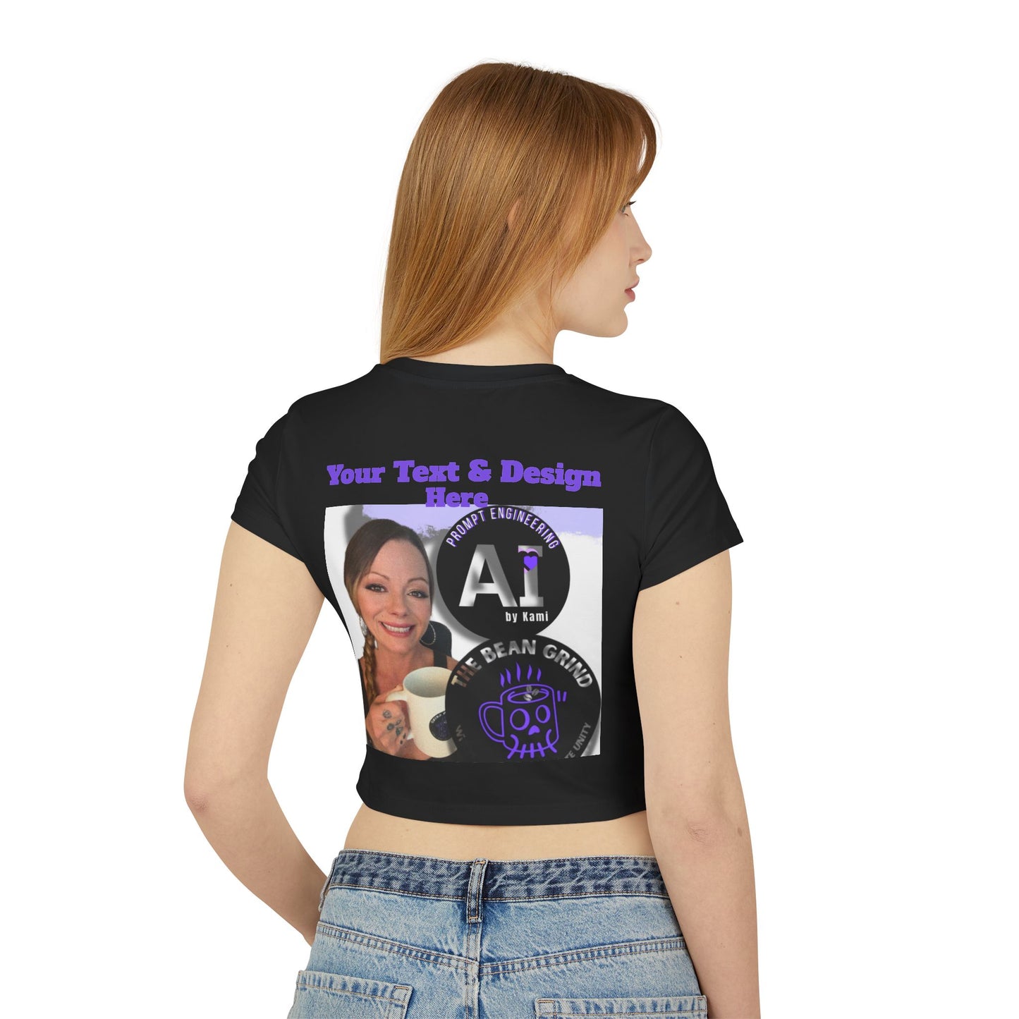 Custom Streetwear Recovery Crop Top, "Chains Break" Purple Edition