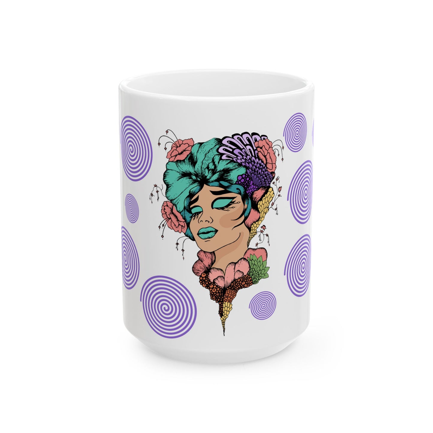 Inspirational Ceramic Mug, Good Energy